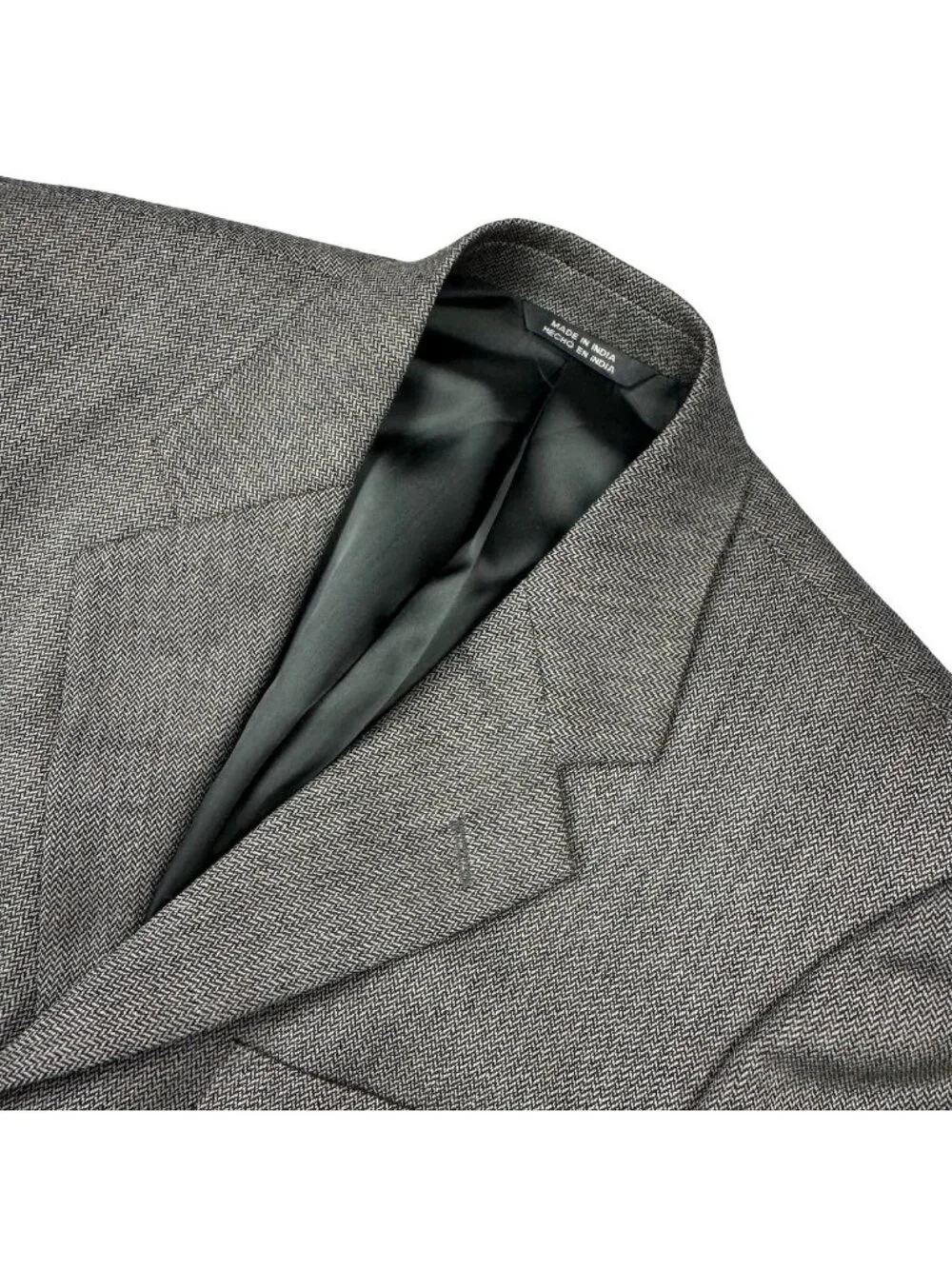 Stafford Men’s Wool 3-Button Blazer Jacket Gray • 38S